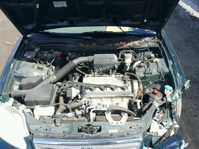 2HGEJ6615YH605291 - 2000 HONDA CIVIC BASE GREEN photo 7