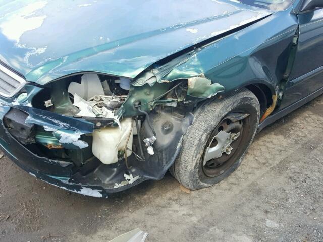 2HGEJ6615YH605291 - 2000 HONDA CIVIC BASE GREEN photo 9