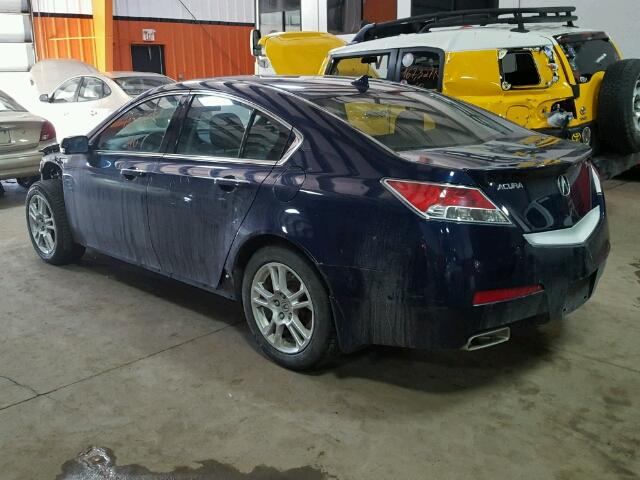 19UUA8F56AA800783 - 2010 ACURA TL BLUE photo 3