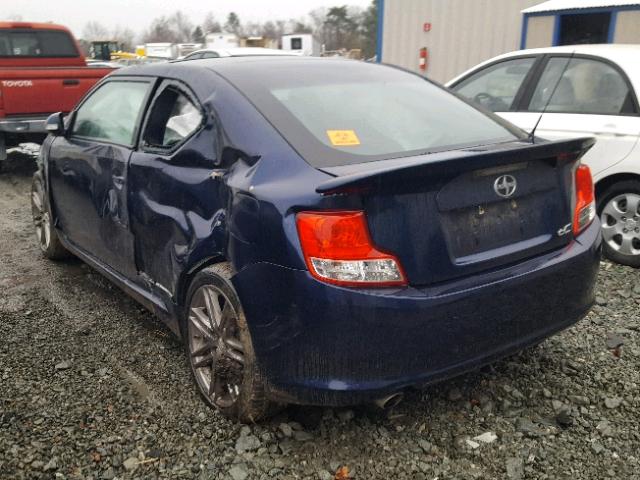 JTKJF5C71B3015500 - 2011 TOYOTA SCION TC 蓝色 照片 3