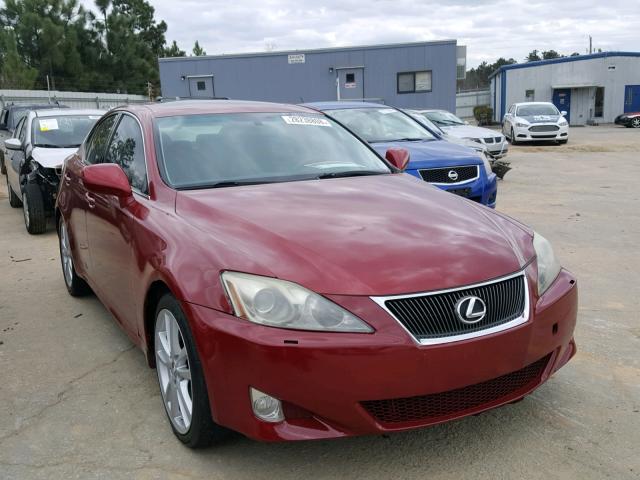 JTHBK262965007787 - 2006 LEXUS IS 250 BURGUNDY photo 1