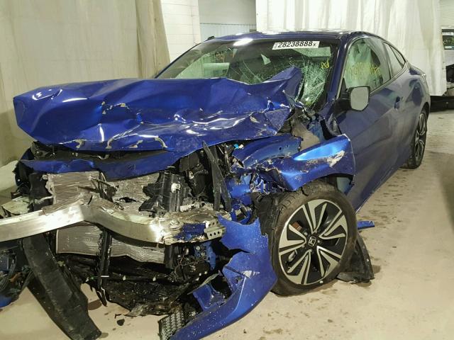 2HGFC3B36GH361072 - 2016 HONDA CIVIC EX BLUE photo 2