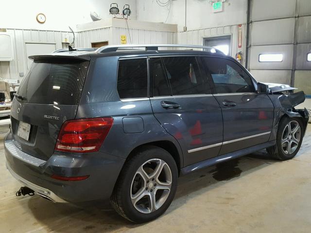 WDCGG0EB4EG189250 - 2014 MERCEDES-BENZ GLK 250 BL GRAY photo 4