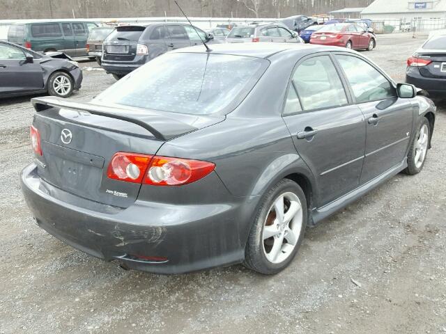 1YVHP80D055M03657 - 2005 MAZDA 6 S GRAY photo 4