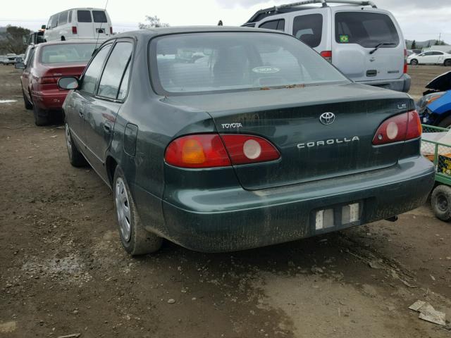 1NXBR12E71Z437965 - 2001 TOYOTA COROLLA CE GREEN photo 3