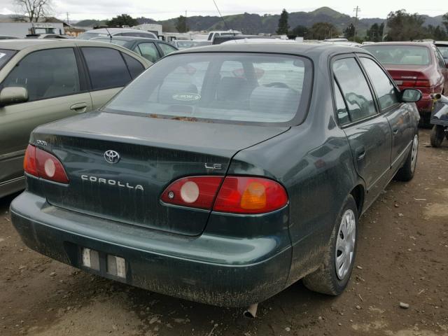 1NXBR12E71Z437965 - 2001 TOYOTA COROLLA CE GREEN photo 4