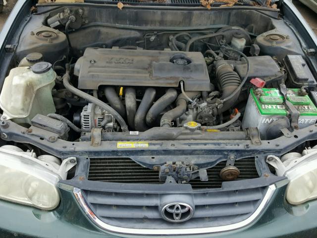 1NXBR12E71Z437965 - 2001 TOYOTA COROLLA CE GREEN photo 7