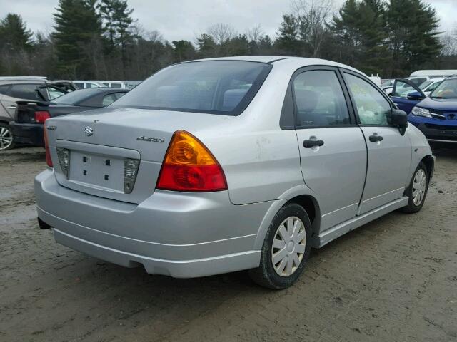 JS2RA41S325107941 - 2002 SUZUKI AERIO S GRAY photo 4