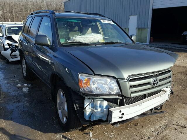 JTEDP21A560107940 - 2006 TOYOTA HIGHLANDER GREEN photo 1