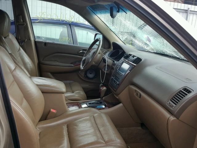 2HNYD18634H543425 - 2004 ACURA MDX TOURIN GOLD photo 5