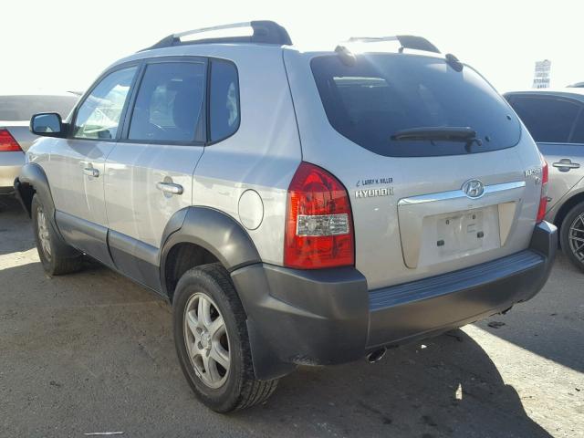 KM8JN12D95U112027 - 2005 HYUNDAI TUCSON GLS SILVER photo 3