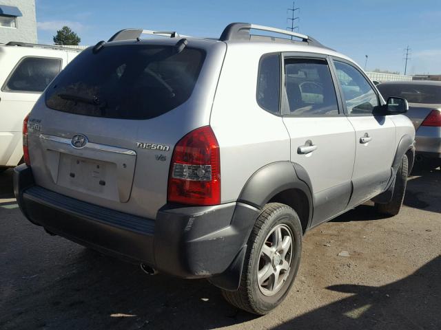 KM8JN12D95U112027 - 2005 HYUNDAI TUCSON GLS SILVER photo 4