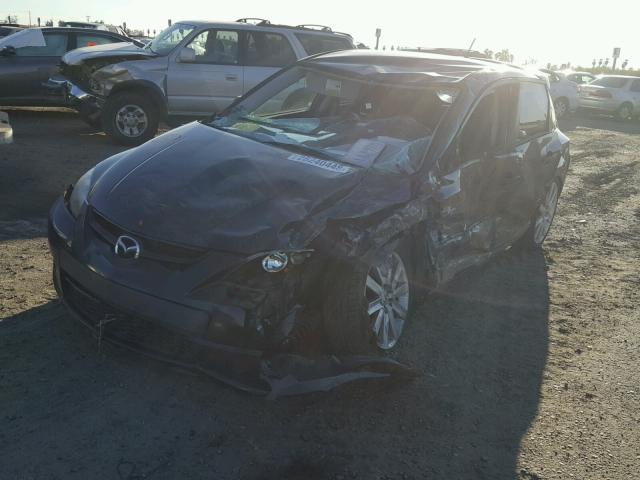 JM1BK34M971716160 - 2007 MAZDA SPEED 3 BLACK photo 2