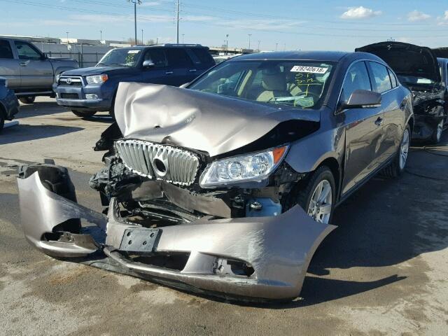 1G4GC5GG6AF267742 - 2010 BUICK LACROSSE C GRAY photo 2