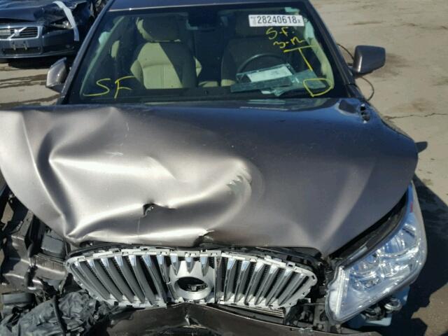 1G4GC5GG6AF267742 - 2010 BUICK LACROSSE C GRAY photo 7