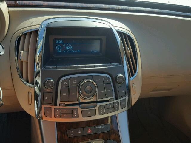 1G4GC5GG6AF267742 - 2010 BUICK LACROSSE C GRAY photo 9