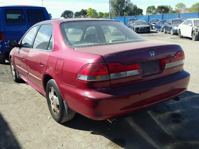 1HGCG16562A005283 - 2002 HONDA ACCORD EX MAROON photo 3