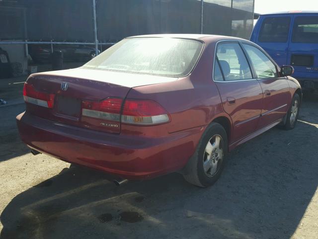 1HGCG16562A005283 - 2002 HONDA ACCORD EX MAROON photo 4