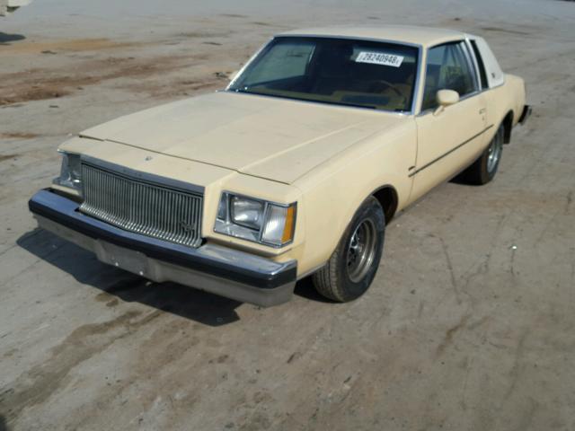 4J47A8H250880 - 1978 BUICK REGAL TAN photo 2