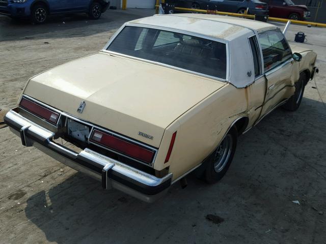 4J47A8H250880 - 1978 BUICK REGAL TAN photo 4