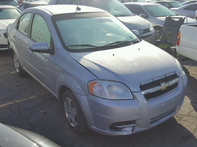 KL1TD5DE8AB072601 - 2010 CHEVROLET AVEO LS SILVER photo 1