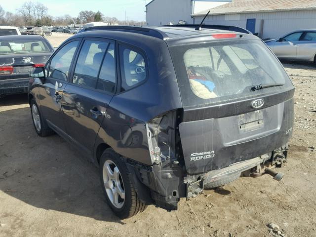 KNAFG526777041308 - 2007 KIA RONDO LX CHARCOAL photo 3