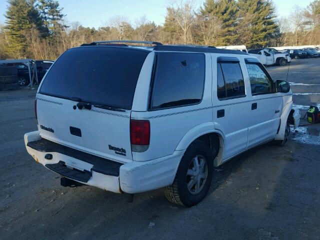 1GHDT13W012178263 - 2001 OLDSMOBILE BRAVADA WHITE photo 4