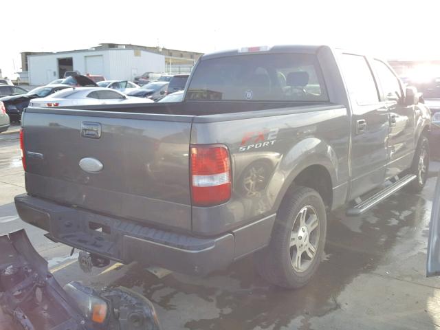 1FTRW12W37KD01020 - 2007 FORD F150 SUPER CHARCOAL photo 4