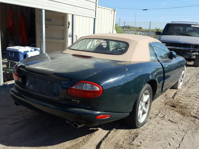 SAJGX2241WC022717 - 1998 JAGUAR XK8 GREEN photo 4