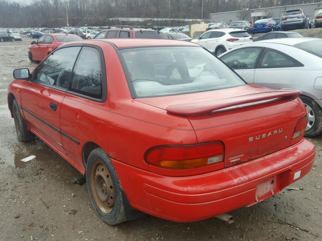 JF1GM6351SH412855 - 1995 SUBARU IMPREZA L RED photo 3