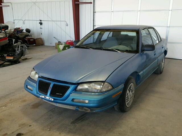 1G2NE5439PC755427 - 1993 PONTIAC GRAND AM S BLUE photo 2