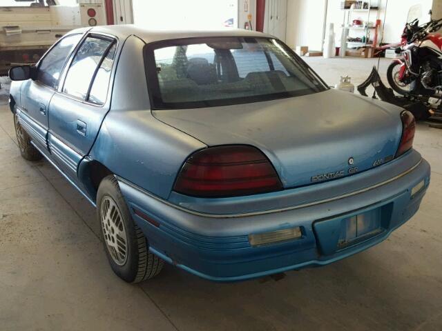 1G2NE5439PC755427 - 1993 PONTIAC GRAND AM S BLUE photo 3