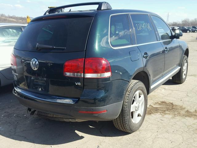 WVGBC77L24D086141 - 2004 VOLKSWAGEN TOUAREG 3. GREEN photo 4