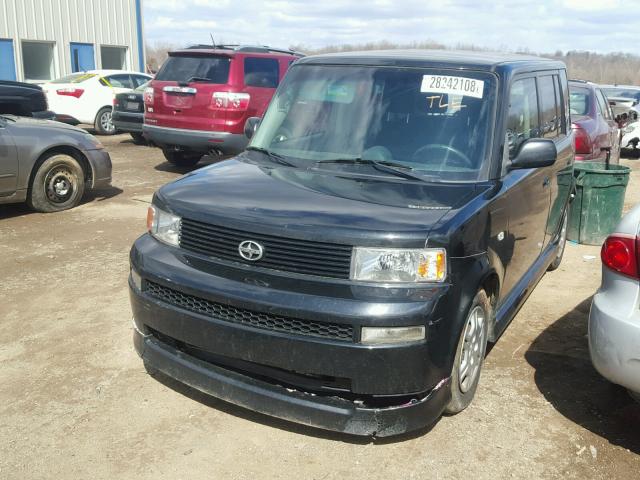 JTLKT324464057504 - 2006 TOYOTA SCION XB BLACK photo 2