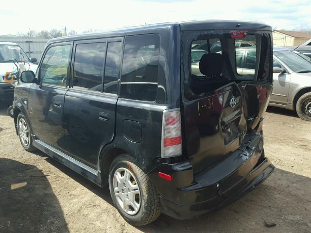 JTLKT324464057504 - 2006 TOYOTA SCION XB BLACK photo 3