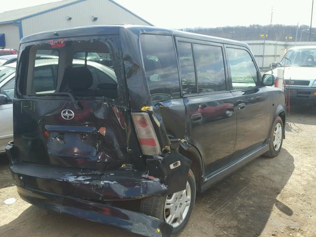 JTLKT324464057504 - 2006 TOYOTA SCION XB BLACK photo 4