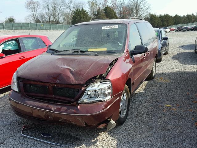 2FMZA52287BA24857 - 2007 FORD FREESTAR S MAROON photo 2