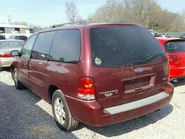 2FMZA52287BA24857 - 2007 FORD FREESTAR S MAROON photo 3