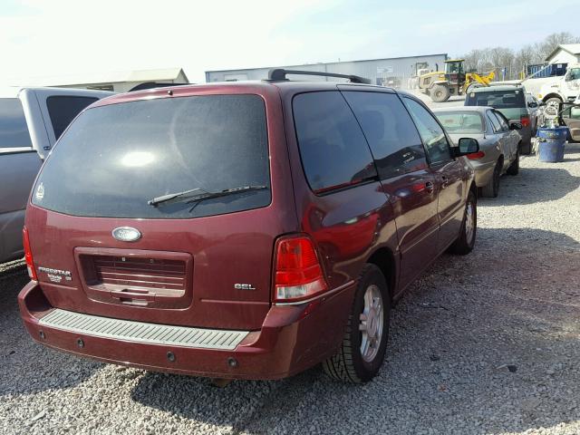 2FMZA52287BA24857 - 2007 FORD FREESTAR S MAROON photo 4