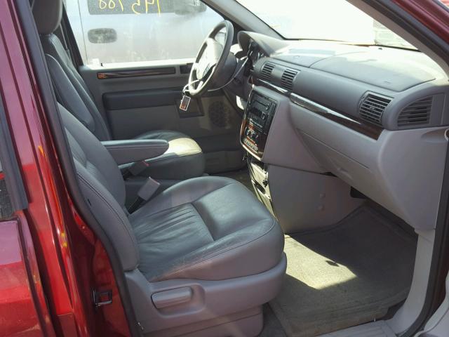 2FMZA52287BA24857 - 2007 FORD FREESTAR S MAROON photo 5