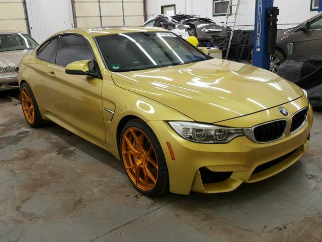 WBS3R9C5XGK336731 - 2016 BMW M4 GOLD photo 1