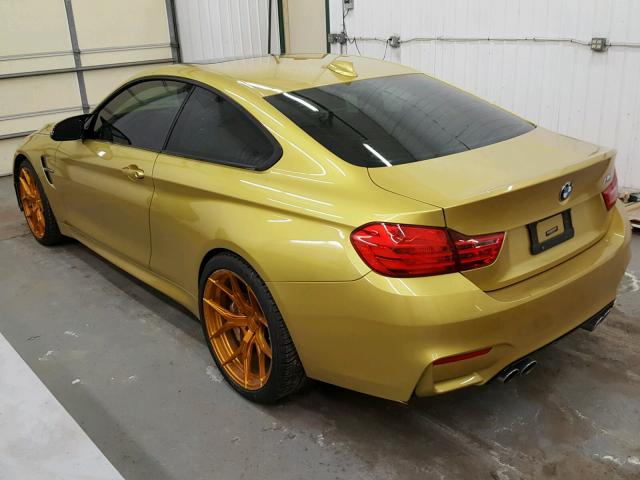 WBS3R9C5XGK336731 - 2016 BMW M4 GOLD photo 3