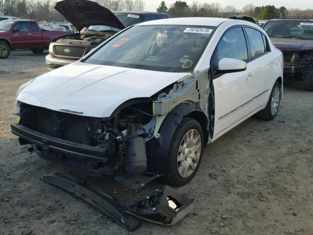 3N1AB6AP3BL703193 - 2011 NISSAN SENTRA 2.0 WHITE photo 2