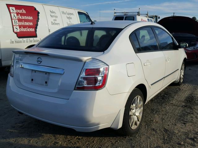 3N1AB6AP3BL703193 - 2011 NISSAN SENTRA 2.0 WHITE photo 4