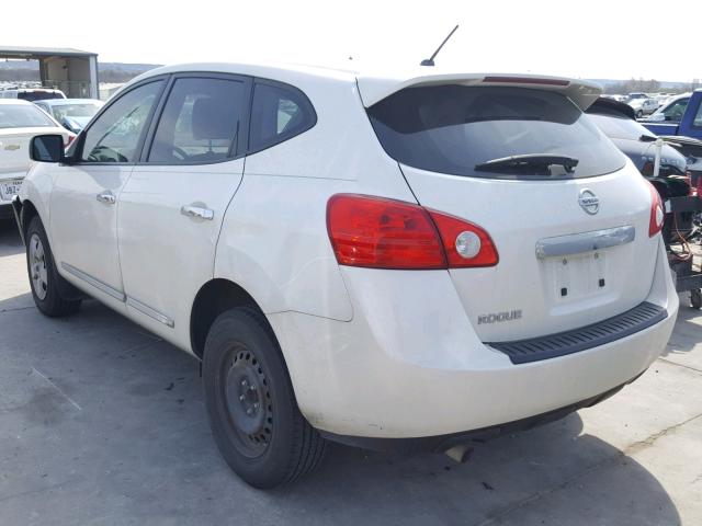 JN8AS5MTXBW175585 - 2011 NISSAN ROGUE S WHITE photo 3