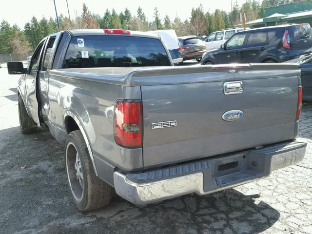 1FTRX12W06KC57263 - 2006 FORD F150 BLACK photo 3