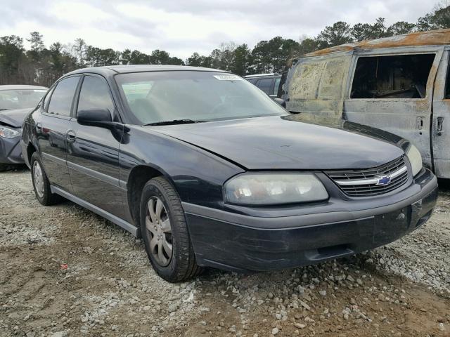 2G1WF55E229363637 - 2002 CHEVROLET IMPALA BLACK photo 1