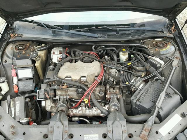 2G1WF55E229363637 - 2002 CHEVROLET IMPALA BLACK photo 7