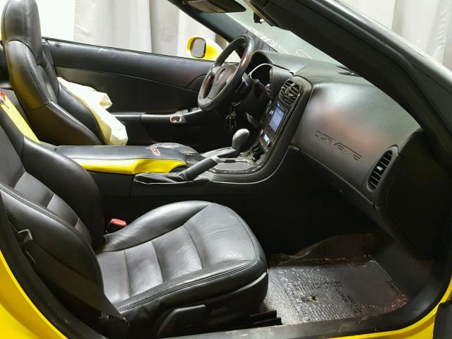 1G1YY36W485127964 - 2008 CHEVROLET CORVETTE YELLOW photo 5