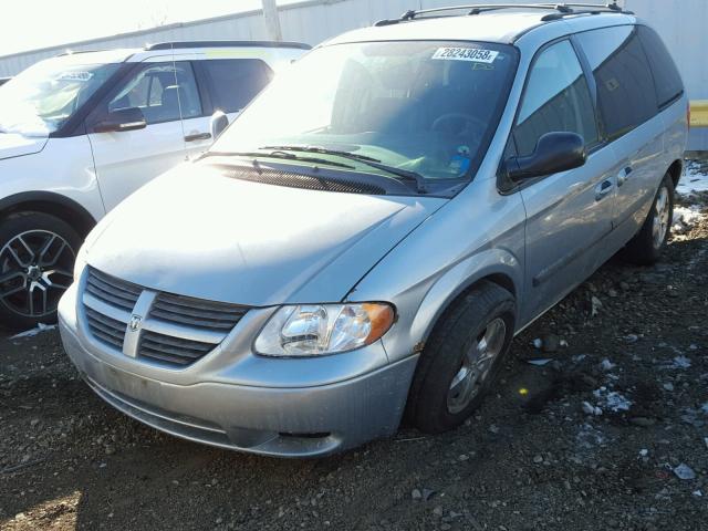 1D4GP45R75B234756 - 2005 DODGE CARAVAN SX BLUE photo 2